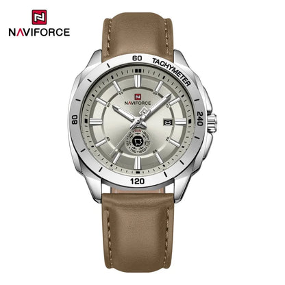 NAVIFORCE 2026 New Men's Watches Leather Quartz Watch Man Casual Sports Day Date Office Normal Male Gift Wristwatch Reloj Hombre
