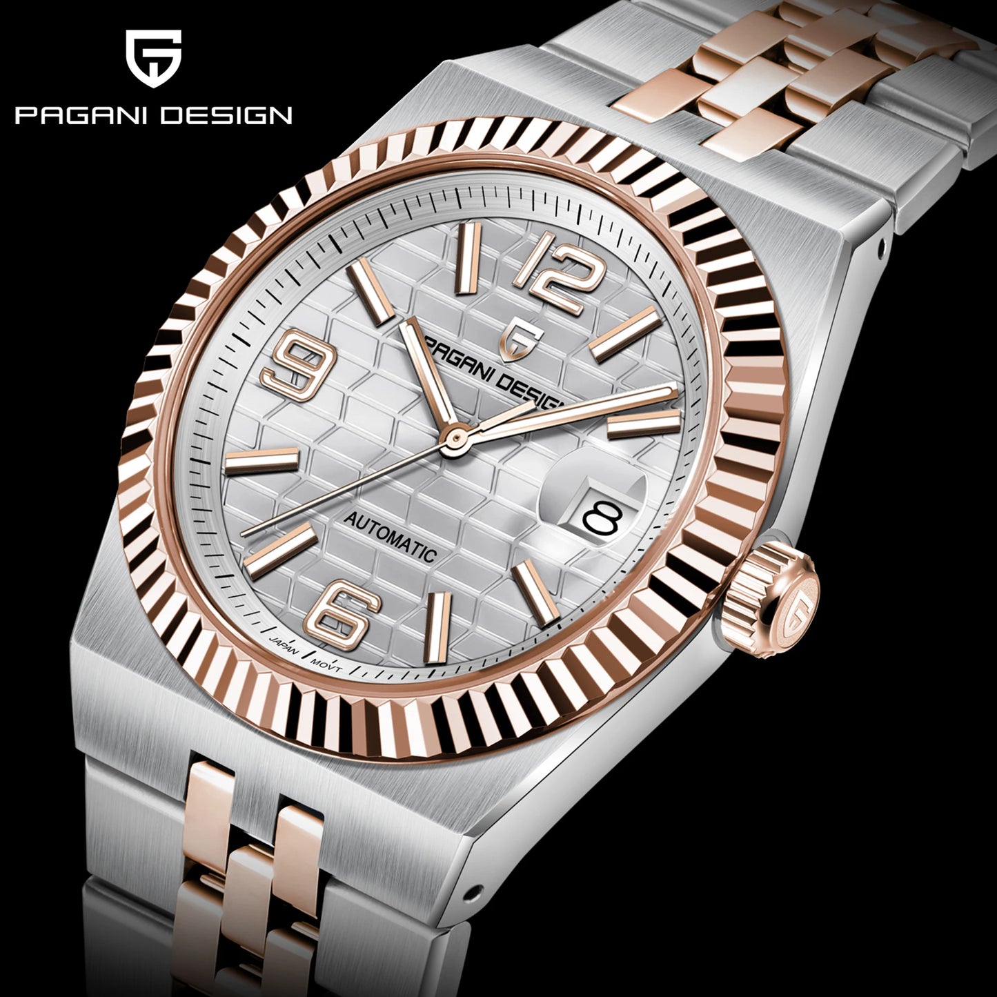 PAGANI DESIGN Watches Luxury Retro Mechanical Watches For Men Sapphire Glass New Waterproof Luminous Stainless Steel Men's Watch