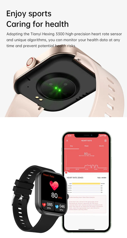 LIGE Fashion Smart Watches Women Bluetooth Call Women‘s Health Monitor Heart Rate Blood Pressure Fitness Digital Smartwatch Men
