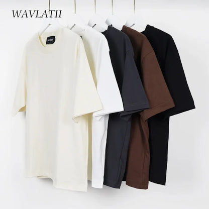 100% Cotton Five Half Sleeve Men's Women Summer T-shirt Loose Short-sleeved Casual Basic Shirt O Neck Solid Color Tops