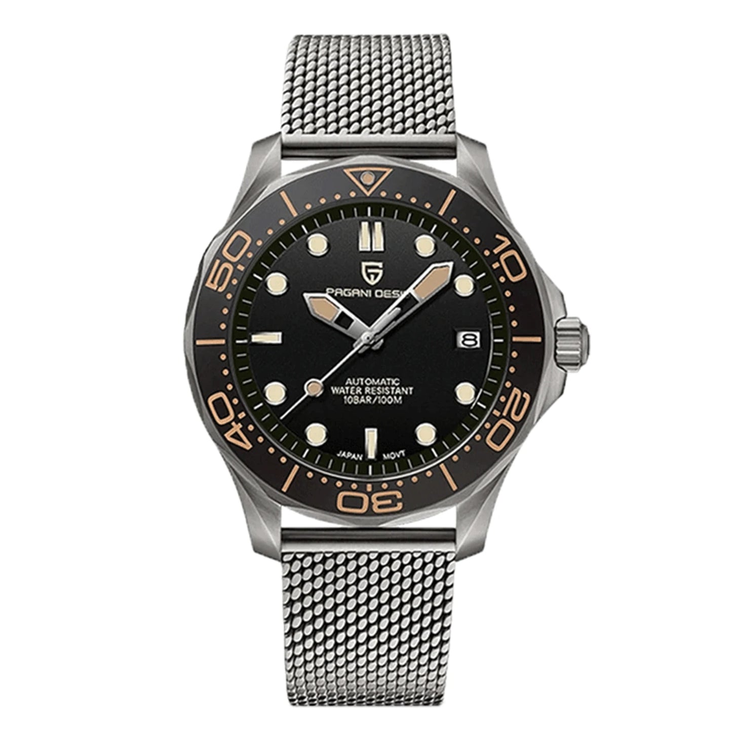 2026 New PAGANI DESIGN 007 Men's Watches Gold Luxury Mechanical Wristwatches Automatic Watch Men AR Sapphire Waterproof Luminous