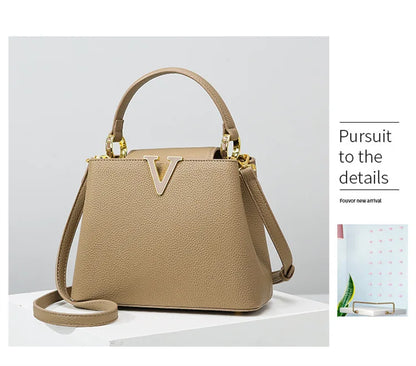 Women's handbag, new fashion versatile bucket bag, high-end bag, large-capacity commuter crossbody bag for women