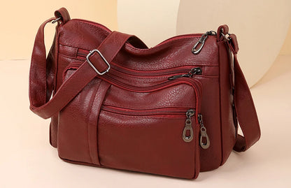 High Capacity Women Tote Bag High Quality Leather Ladies Handbags Leisure Shoulder Bag Small Crossbody Bags For Women 2024 New