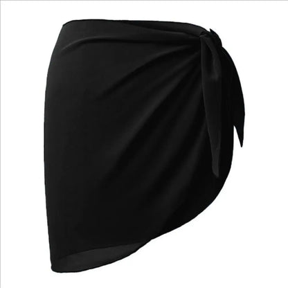 Women Short Sarongs Swimsuit Coverups Beach Bikini Wrap Sheer Short Skirt Chiffon Scarf Cover Ups for Swimwear
