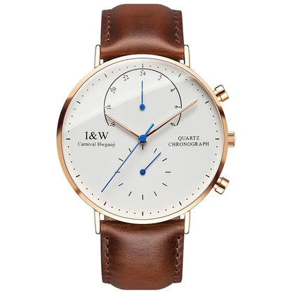 Carnival Brand Luxury Watches for Man Fashion Waterproof Rose Gold Silver Military Clock Men Quartz Wristwatches Reloj Hombre