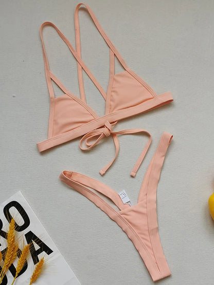 2026 Sexy Extreme Mini Micro Thong Bikini Women Swimsuit Female Swimwear Two Pieces Bikini Set String Bathing Suit Swim Lady