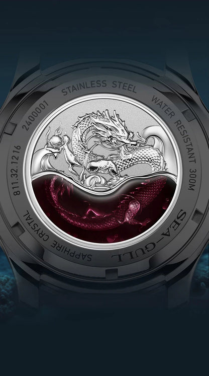 Seagull Ocean Series Man Watch King of the Dragon Automatic Mechanical Watch 300M Waterproof Watches for Man Diving Watch 1216