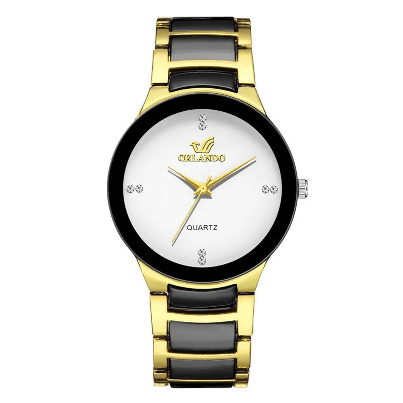 1/3PCS Luxury Men Business Watches Fashion Stainless Steel Strap Quartz Wristwatch Reloj Hombre