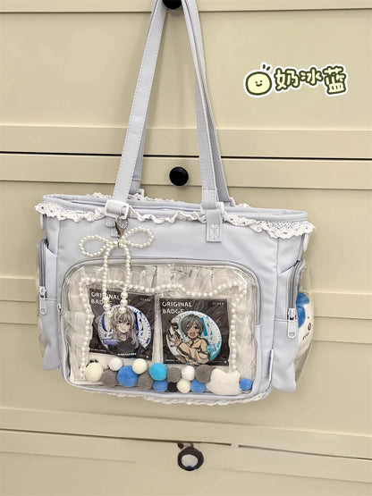 Ballet Girl Has A Large Appetite Itabag Japanese 2D Single Shoulder Cross Body Goods Bag Gift For Friends only no dolls no card