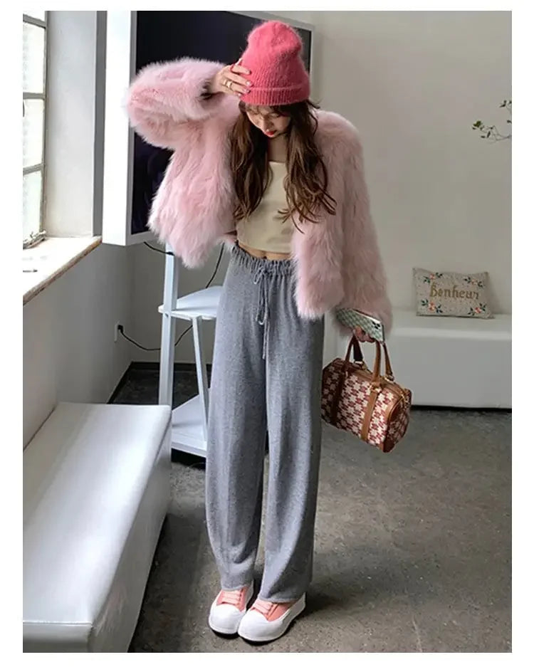 Faux Fur Coat Womens Clothing 2026 New Fashion Casual Imitation Fox Fur Coat Female  Short Loose Comfortable Winter Jacket