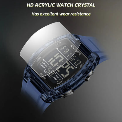 NAVIFORCE Top Brand Luxury Mens Watches Alarm Stopwatch LED Digital Backlight Display Waterproof Sport Watch Men Montre Homme
