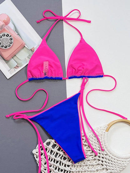 Sexy Leopard Micro Bikini 2025 Women Swimsuit Female Swimwear Thong Bikinis Set Brazilian Halter Beach Wear Lace Up Bathing Suit