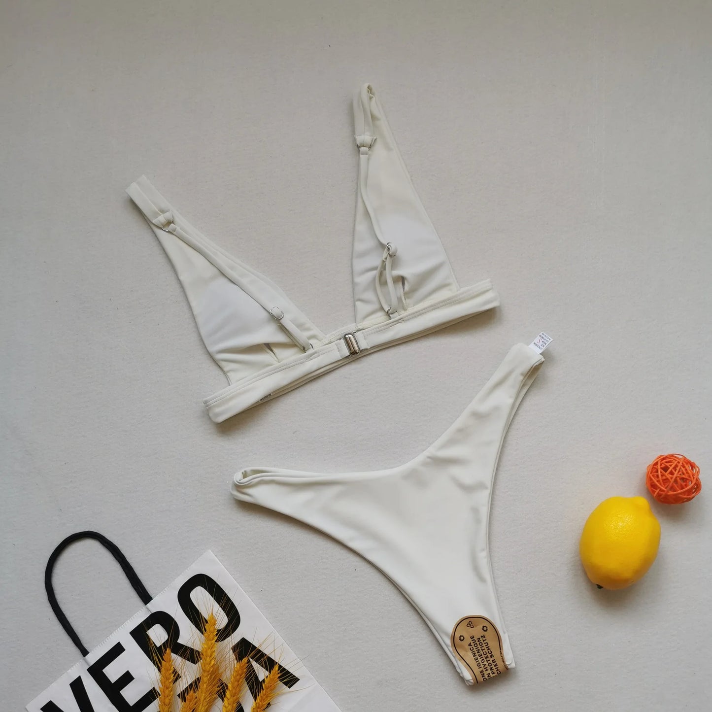 2023 New Sexy Solid Bikini Women V-neck Swimwear Two Pieces Swimsuit Female Low Waist Bikini Set Brazilian Bathing Suit Bathers
