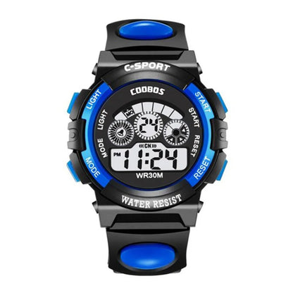 Kids Electronic Watches Color Luminous Dial Life Waterproof Multi Function Luminous Aalarm Clocks Watch For Boys And Girls