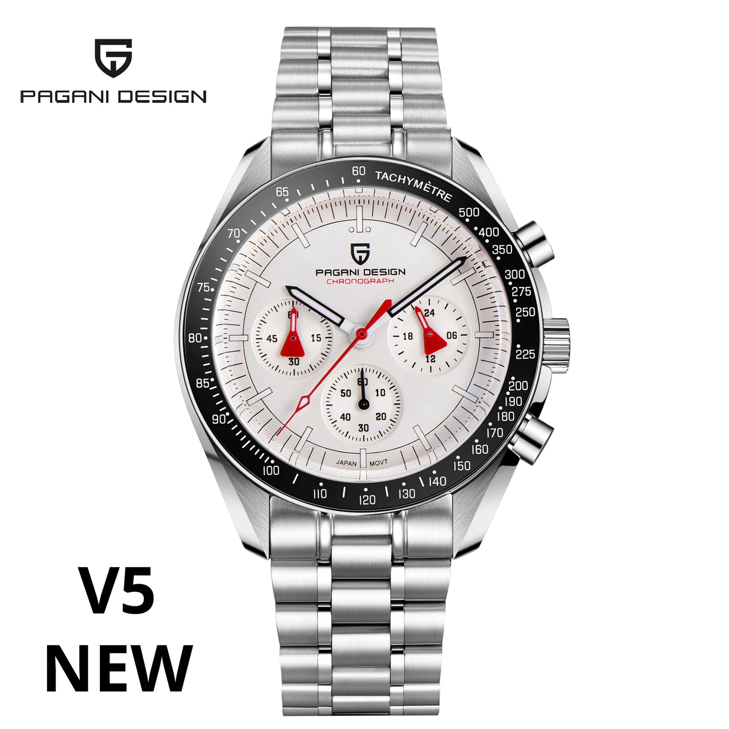 PAGANI DESIGN AK Project Mars Men's Watches Top Luxury Quartz Watch For Men AR Sapphire Speed Sport Chronograph Automatic Date