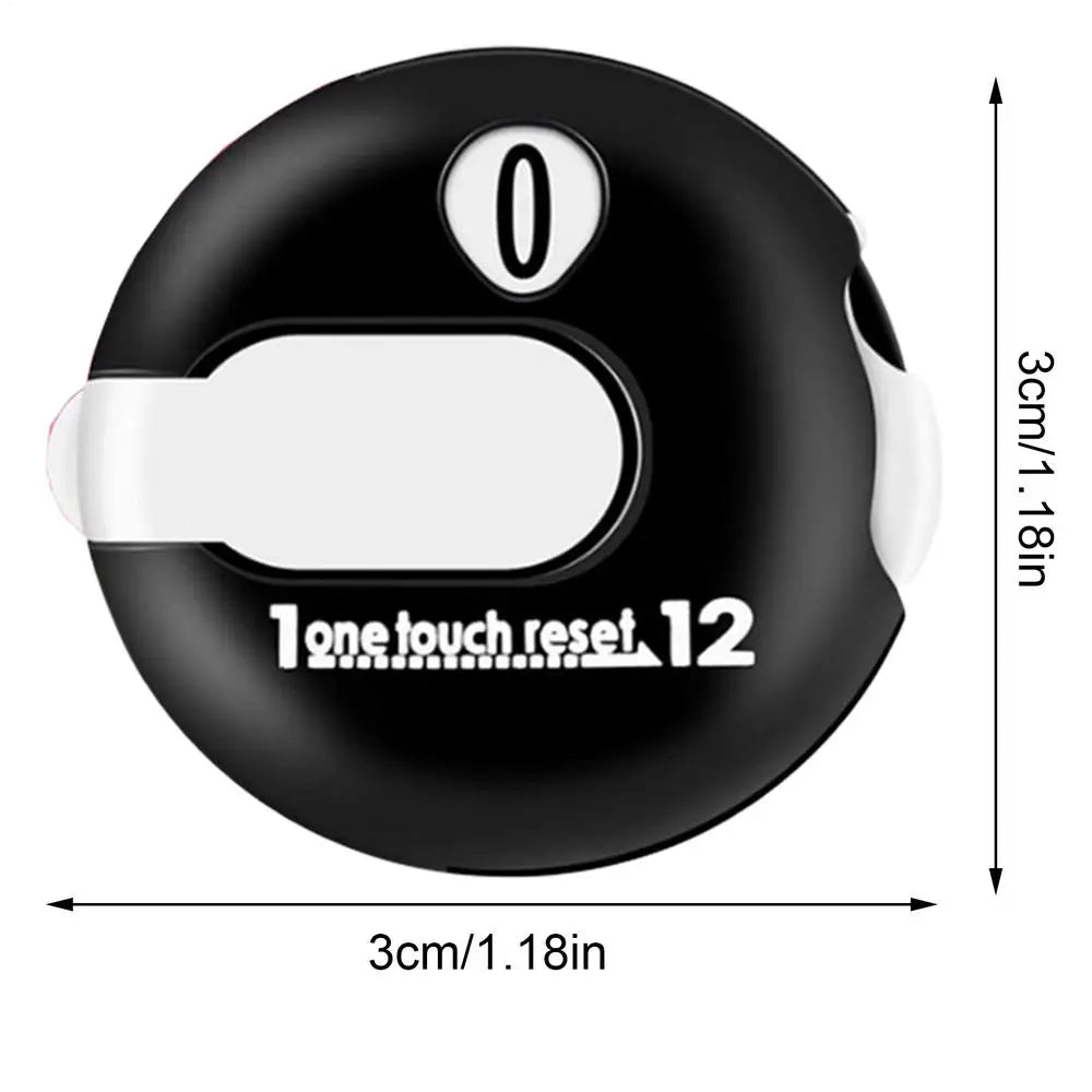 Golf Strike Counter Portable Golf Score Trackers Accurate Scorekeeper Support Attachment for Watches Gloves Clothes Bags Hat