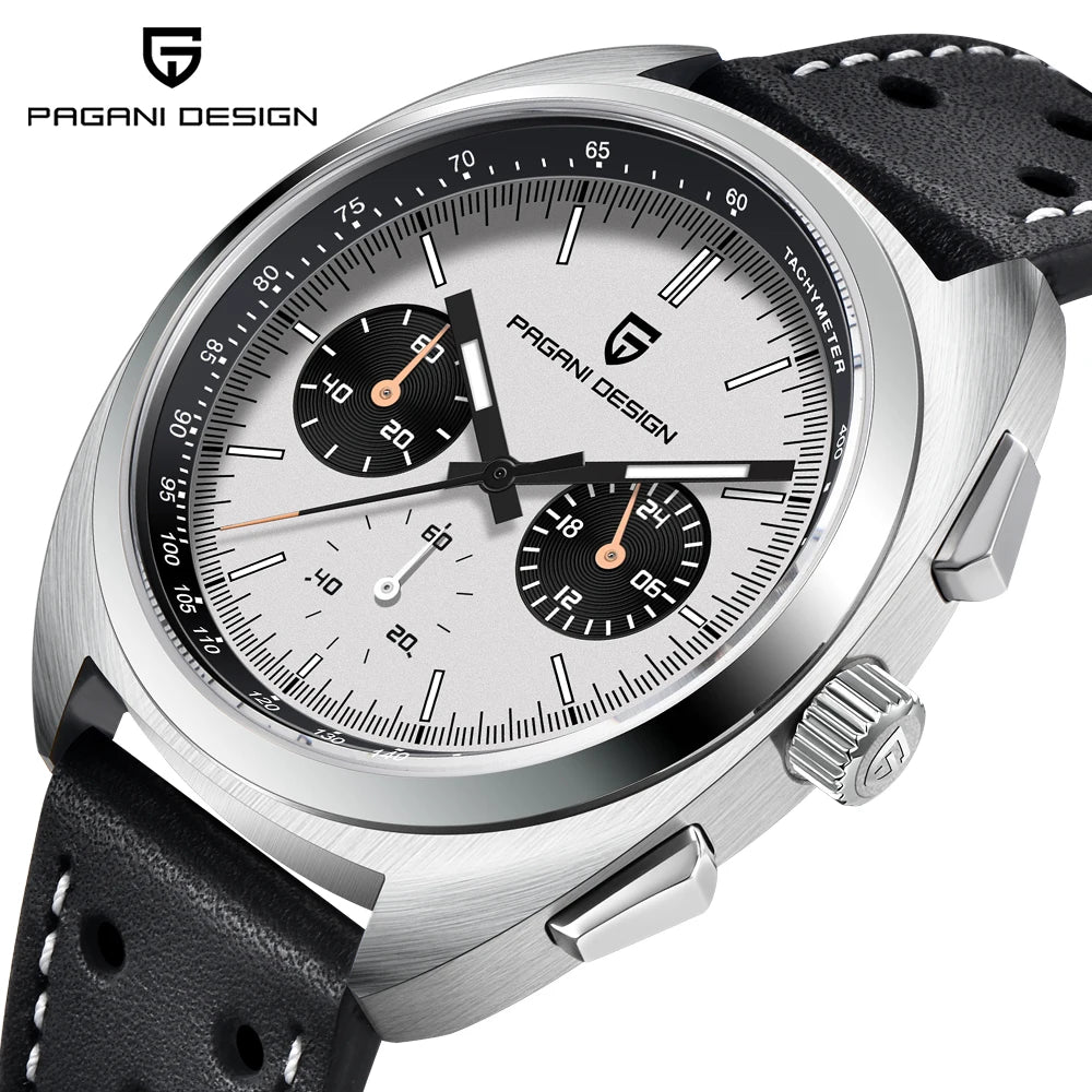 PAGANI DESIGN Men's Watches Luxury Quartz Wrist Watch For Men AR Sapphire Speed Chronograph Retro Dial Clock Reloj Hombre 2026