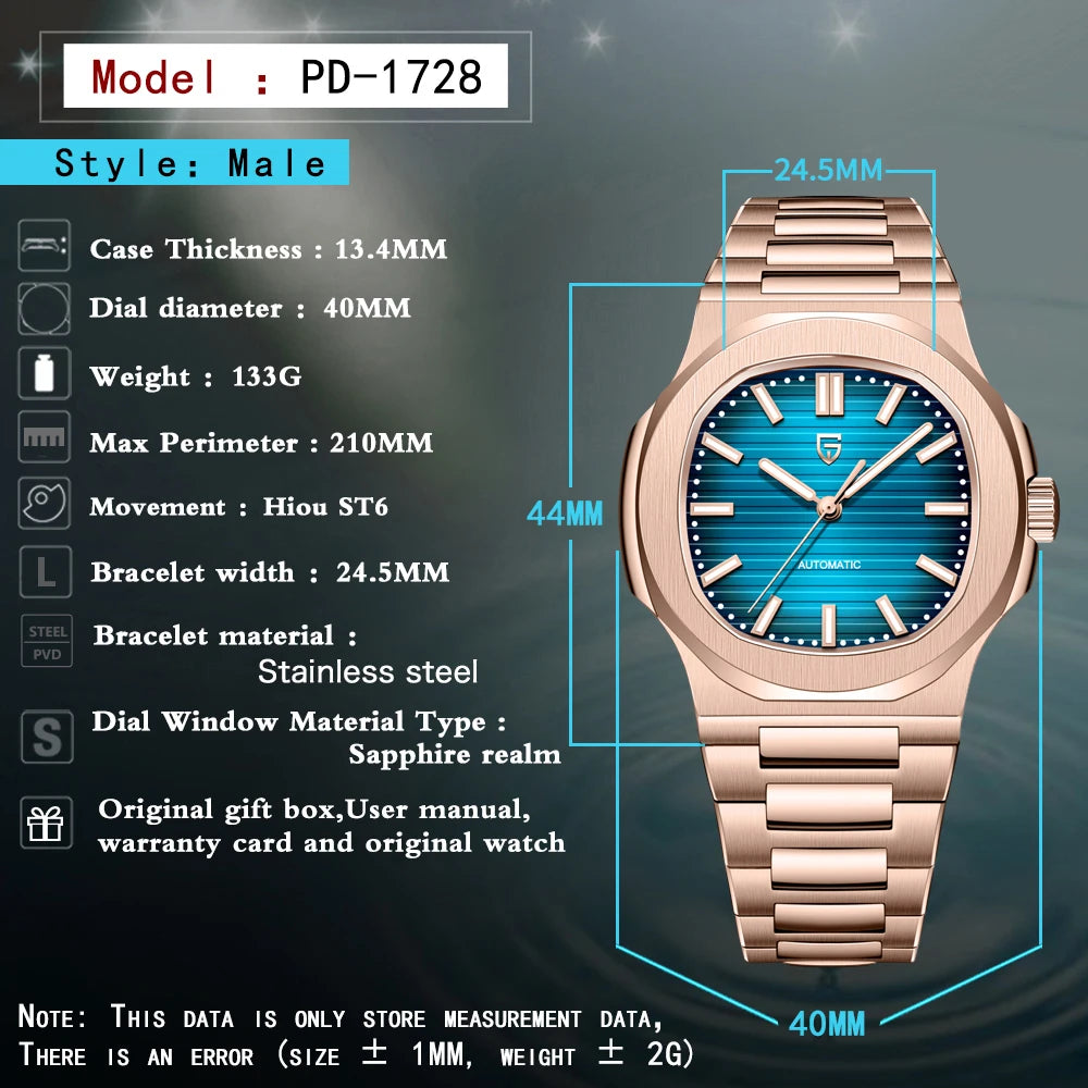 2026 New PAGANI DESIGN 40MM Men's Watches Luxury Automatic Watch For Men Mechanical Wristwatches Sapphire Mirror Men Gift Clock