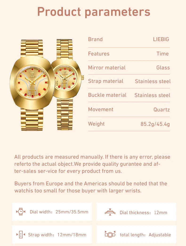 Fashion Brand Men's watches Women's Quartz watch Female Waterproof Luxury Wristwatch Relogio Feminino Casual Male Clock L1021