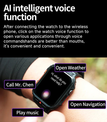 2026 Smartwatch 1.95" Inch Screen Health Monitoring Watches IP68 Waterproof  Sport Fitness Smart Watch Android IOS For Men Women