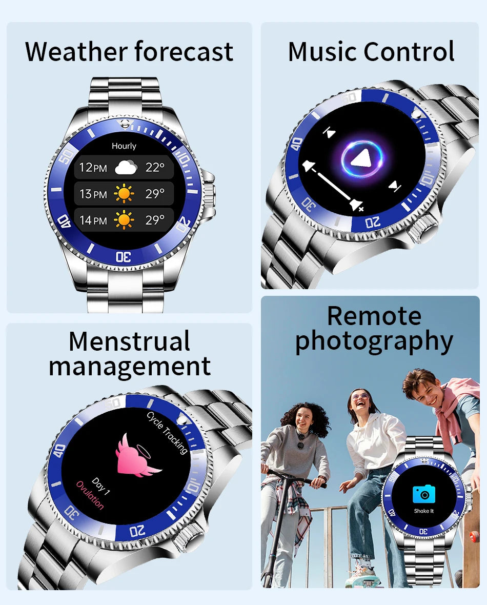 New 2026 Style Luxury Smart Watch Dials Answer Call For Men Waterproof Sport Digital Business Smart Watches For Gift Smart Band