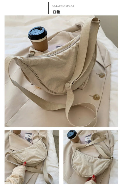 Convenient casual nylon women's crossbody bag shoulder bag large capacity handbag women's travel shopping bag women's wallet
