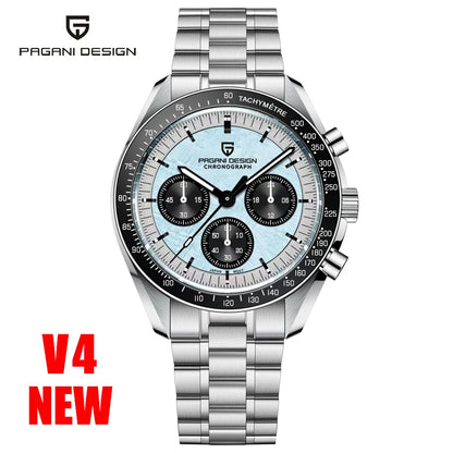 2026 New PAGANI DESIGN Gold Men's Quartz Watches Luxury VK63 Speed Sports Chronograph Watch Men AR Sapphire Ceramic Bezel Clock