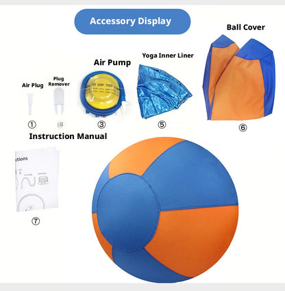 Pet outdoor dog toy, large fabric-covered interactive ball, self-entertainment boredom-relief ball, inflatable training ball