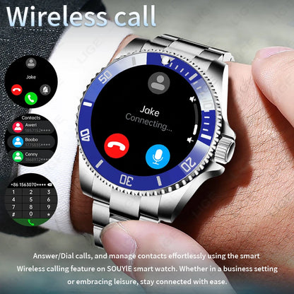 New 2026 Style Luxury Smart Watch Dials Answer Call For Men Waterproof Sport Digital Business Smart Watches For Gift Smart Band