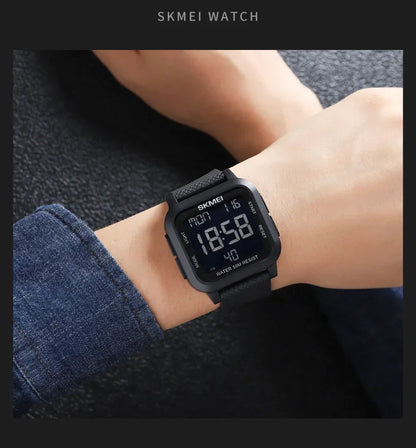 SKMEI 1894 Sport Electronic Watch for Men Shockproof Waterproof Countdown Mens Wristwatch Military Alarm Clock 1960 Reloj Hombre