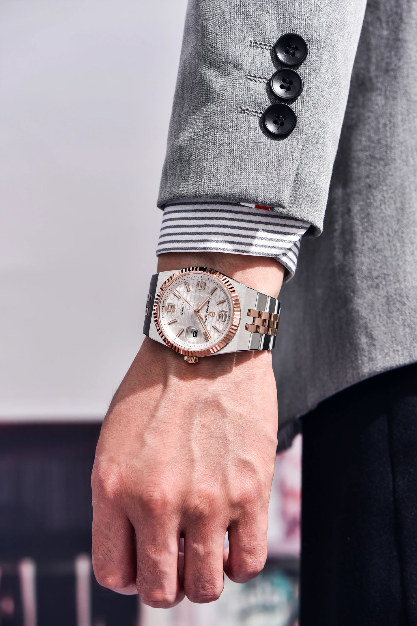 PAGANI DESIGN Watches Luxury Retro Mechanical Watches For Men Sapphire Glass New Waterproof Luminous Stainless Steel Men's Watch
