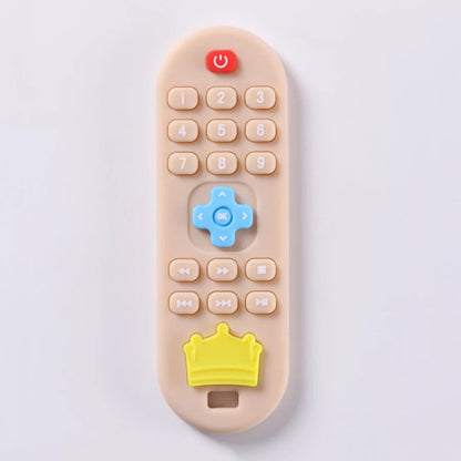 Children's Silicone Remote Control Teether Baby Oral Appetite Period Soothing Remote Control Teething Bite Gum Anti-Eating Toys