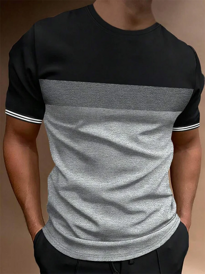 Summer Outdoor Sports Loose Comfortable Men's T-shirt Fitness Exercise Fashion Men's Short-sleeved Top Daily Street Men's T-shir