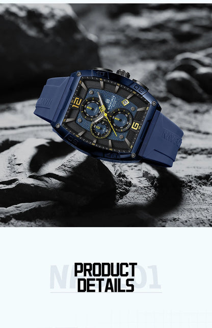 Top Brand NAVIFORCE Fashion Watches for Men Quartz Silicone Strap 50M Waterproof Date Original Man's WristWatch Reloj Hombr 2025