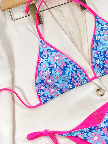 Sexy Leopard Micro Bikini 2025 Women Swimsuit Female Swimwear Thong Bikinis Set Brazilian Halter Beach Wear Lace Up Bathing Suit