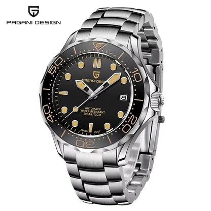 2026 New PAGANI DESIGN 007 Men's Watches Gold Luxury Mechanical Wristwatches Automatic Watch Men AR Sapphire Waterproof Luminous