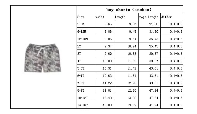 Wholesale Children Summer Grey Camo Print Swimsuit Kid Stretchy Swimwear Infant Matching Baby Boy Girl Swimming Trunks Shorts