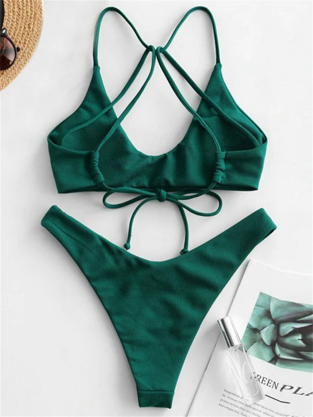 Sexy String Backless Bikini Push Up Extreme Swimsuit Micro Bikinis Vacation Swimwear Women Beach Outfits Bathing Suit Summer Set