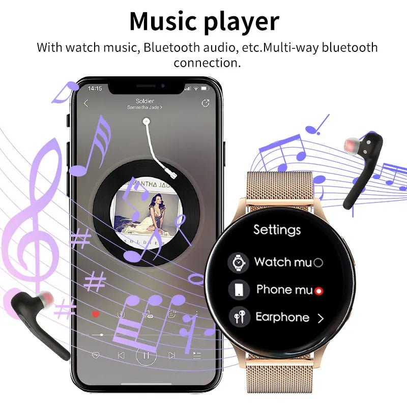 Factory T2 PRO Amazfit Bluetooth Call SmartWatch Women Watches Men Sport Fitness Tracker Heart Rate Smartwatch For Android IOS