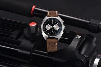 2026 New PAGANI DESIGN Mens Panda Watches Luxury Quartz Watch For Men Chronograph Wristwatches AR Sapphire Leather Luminous Gift