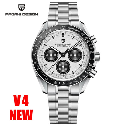 2026 New PAGANI DESIGN Gold Men's Quartz Watches Luxury VK63 Speed Sports Chronograph Watch Men AR Sapphire Ceramic Bezel Clock