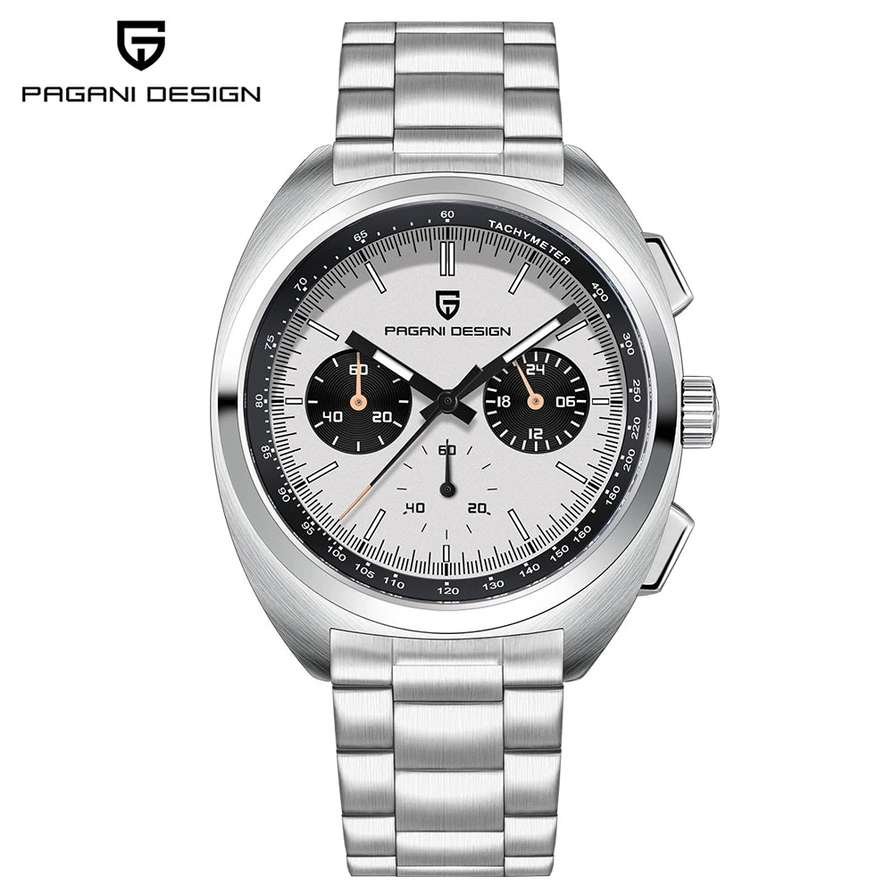 PAGANI DESIGN Men's Watches Luxury Quartz Wrist Watch For Men AR Sapphire Speed Chronograph Retro Dial Clock Reloj Hombre 2026