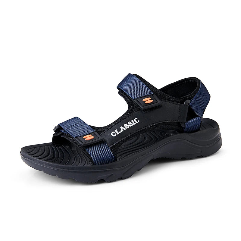 Sandals Men's 2025 Summer New Sports and Casual Beach Shoes Summer Outerwear Soft Roman Sandals