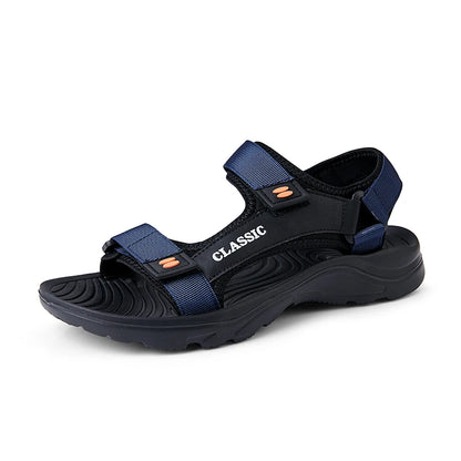 Sandals Men's 2025 Summer New Sports and Casual Beach Shoes Summer Outerwear Soft Roman Sandals