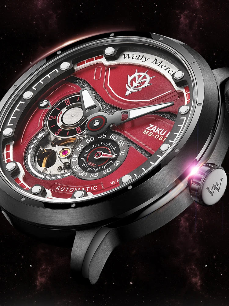 WM Watch Automatic Mechanical Watches Man Stainless Steel Waterproof MIYOTA 82S7 Limited Edition Welly Merck Watch Joint Series
