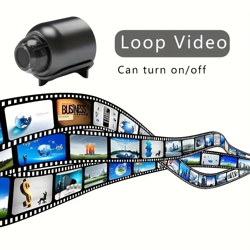 Mini WiFi Camera 1080P HD, Indoor Security Cam with Night Vision, 2-Way Audio, Baby & Pet Monitoring