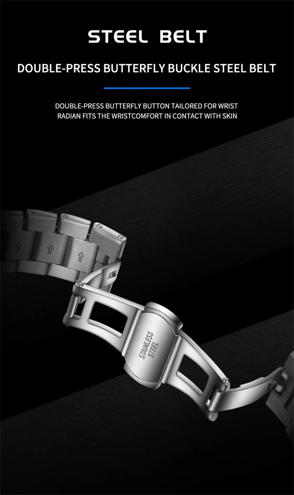 JOOENIOK Luxury Military Man Watch Square Waterproof Luminous Date Week Men Watch Stainless Steel Quartz Men's Watches Reloj+box