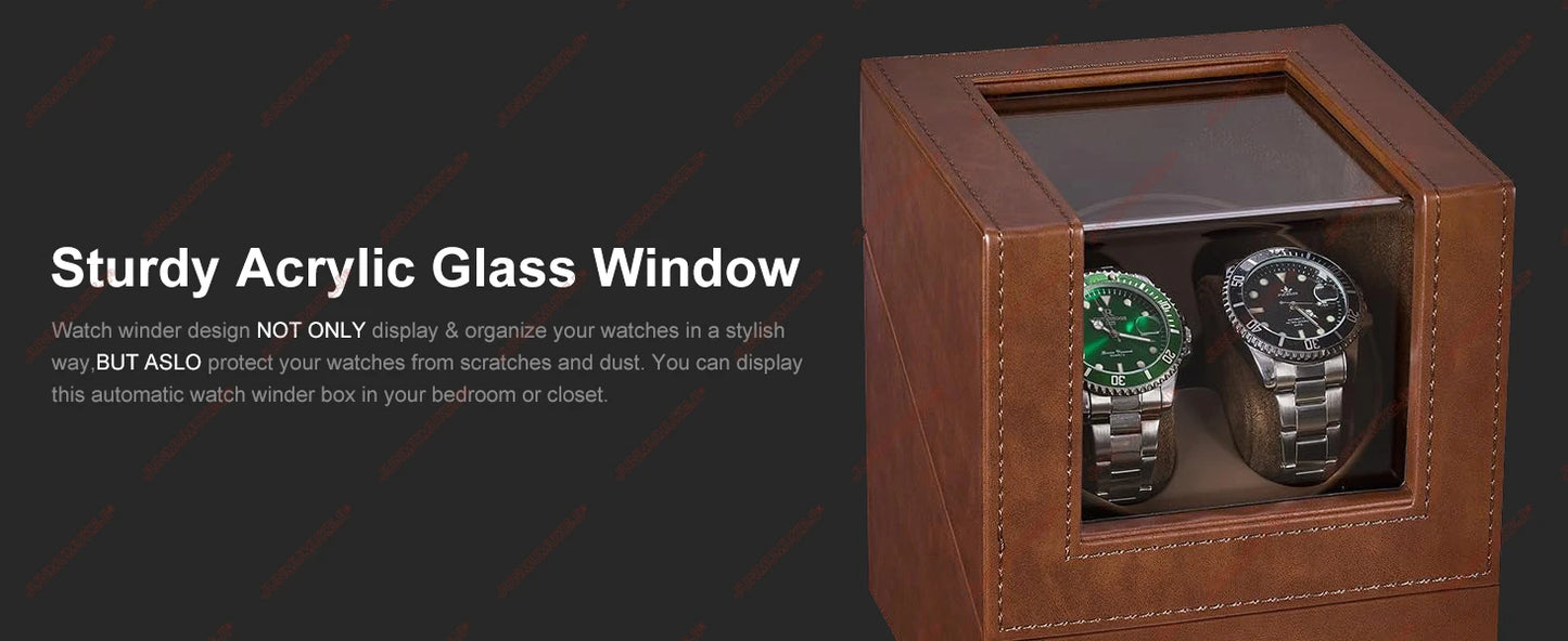 Watch Winder for Automatic Watches,Automatic Watch Winder Box with Quiet Japanese Mabuchi Motor