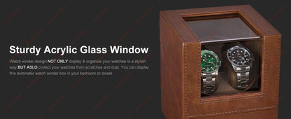 Watch Winder for Automatic Watches,Automatic Watch Winder Box with Quiet Japanese Mabuchi Motor