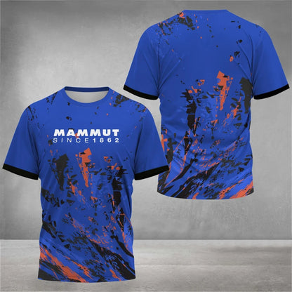 Outdoor Hiking Run Mountaineering Men's T-Shirt Casual O-neck Breathable Top Quick Dry Material Short Sleeve Fashion Men Clothes